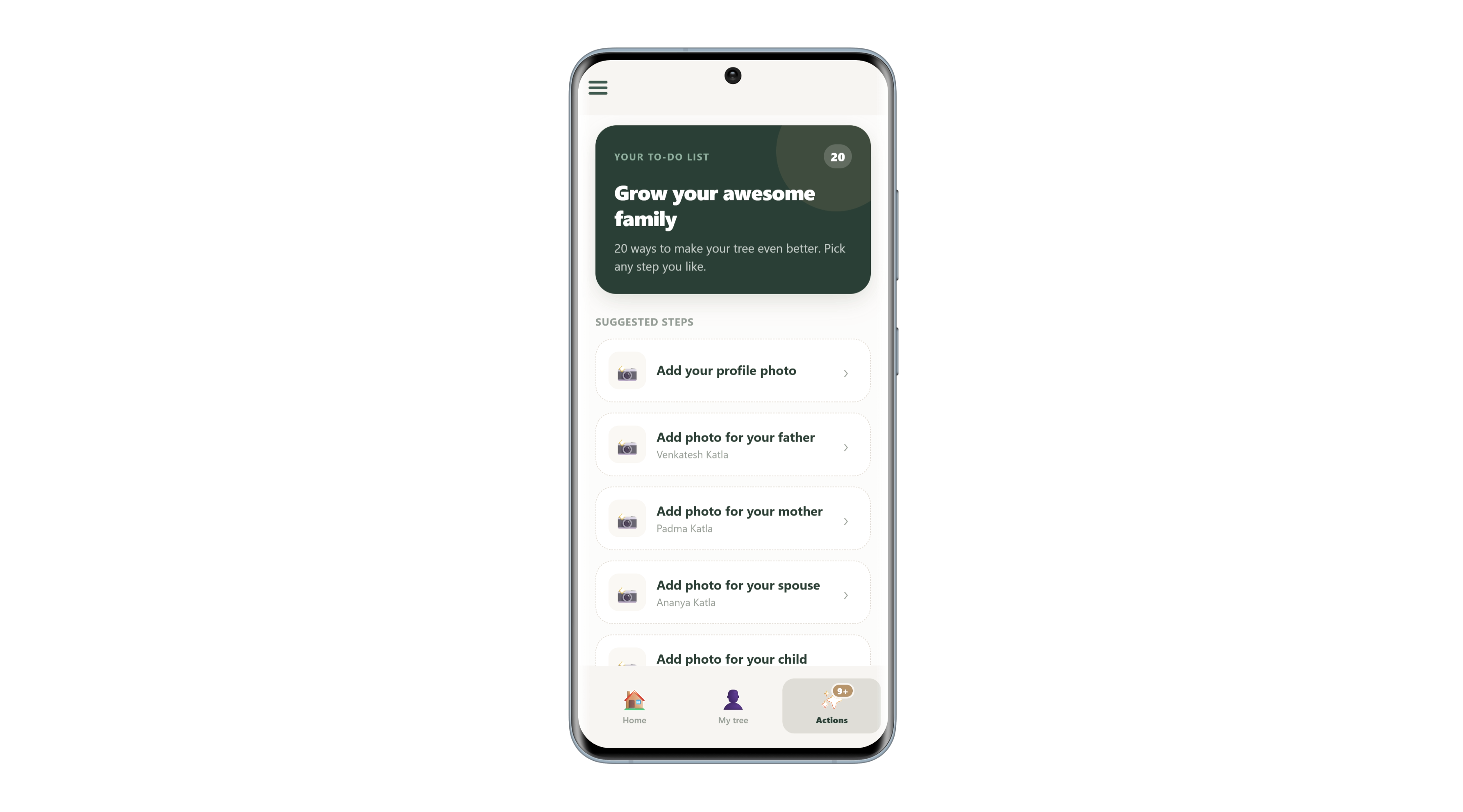 Anvaya — Next chapters screen
